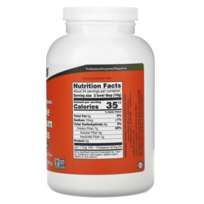 NOW Foods Certified Organic Whole Psyllium Husks 12 oz (340 g) 733739059680