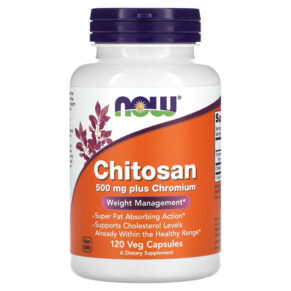 NOW Foods Chitosan Plus Chromium 500 mg 120 viên 733739020253