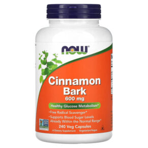 NOW Foods Cinnamon Bark 600 mg 240 viên 733739046376