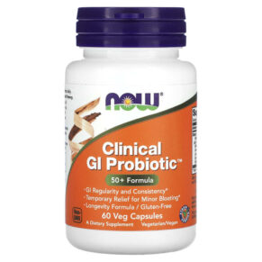 NOW Foods Clinical GI Probiotic 50+ Formula 60 viên 733739029195