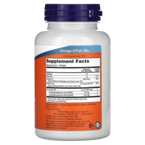 NOW Foods Cod Liver Oil Extra Strength 1.000 mg 90 Softgels 733739017437