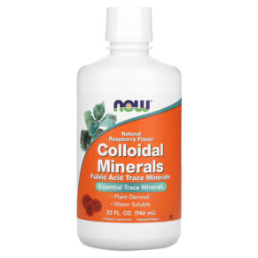 NOW Foods Colloidal Minerals Natural Raspberry 32 fl oz (946 ml) 733739014061