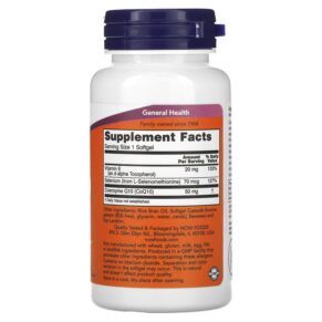 NOW Foods CoQ10 50 mg 100 Softgels 733739031938