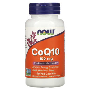 NOW Foods CoQ10 + Hawthorn Berry 100 mg 90 viên 733739032126