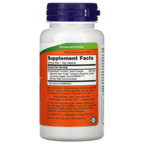 NOW Foods CurcuFresh Curcumin 60 Veg Capsules 733739049377