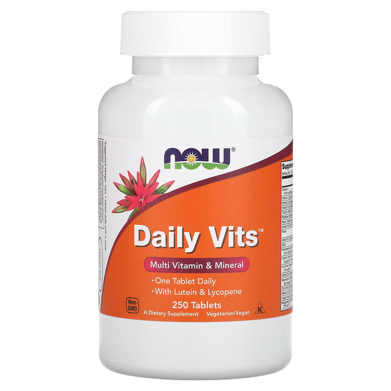 NOW Foods Daily Vits Multi Vitamin & Mineral 250 Tablets 1 NOW Foods Daily Vits Multi Vitamin & Mineral 250 viên 733739037718