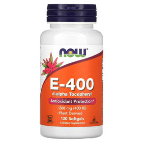 NOW Foods E-400 268 mg (400 IU) 100 viên 733739008374