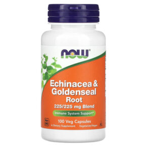 NOW Foods Echinacea & Goldenseal Root 100 viên 733739046659