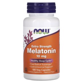 NOW Foods Extra Strength Melatonin 10 mg 100 viên 733739035578