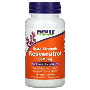 NOW Foods Extra Strength Resveratrol 350 mg 60 viên 733739033864