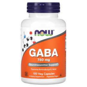 NOW Foods GABA 750 mg 100 viên 733739000897
