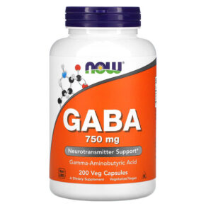 NOW Foods GABA 750 mg 200 viên 733739001290