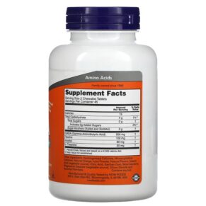 NOW Foods Chewable GABA Natural Orange Flavor 90 Chewables 733739000828