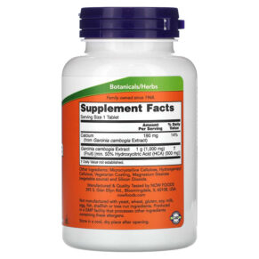 NOW Foods Garcinia 1.000 mg 120 Tablets 733739014351