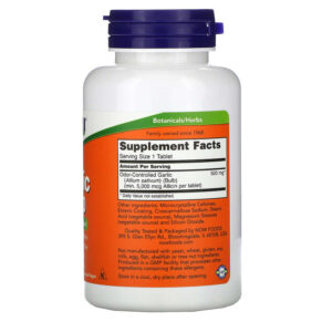NOW Foods Garlic 5000 90 Tablets 733739018144