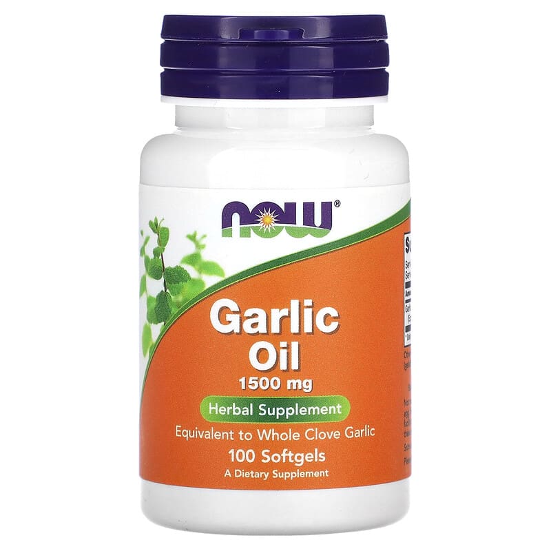NOW Foods Garlic Oil 1.500 mg 100 Softgels 1 NOW Foods Garlic Oil 1.500 mg 100 viên 733739017901