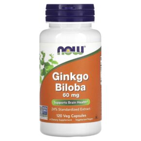 NOW Foods Ginkgo Biloba 60 mg 120 viên 733739046871