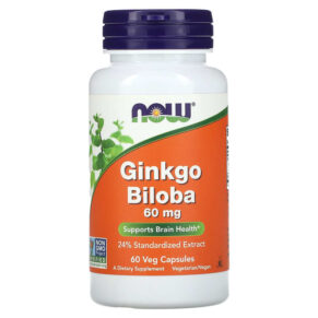 NOW Foods Ginkgo Biloba 60 mg 60 viên 733739046864