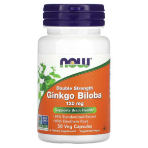 NOW Foods Ginkgo Biloba Double Strength 120 mg 50 viên 733739046826