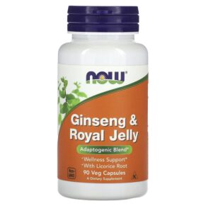 NOW Foods Ginseng & Royal Jelly 90 viên 733739040077