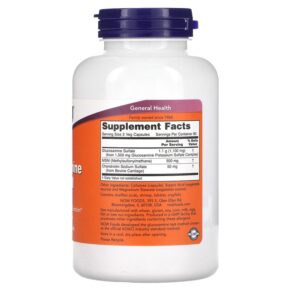 NOW Foods Glucosamine & MSM 180 Veg Capsules 733739032799
