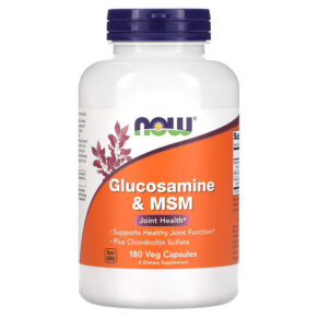 NOW Foods Glucosamine & MSM 180 viên 733739032799
