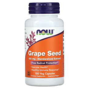 NOW Foods Grape Seed Standardized Extract 100 mg 100 viên 733739032485