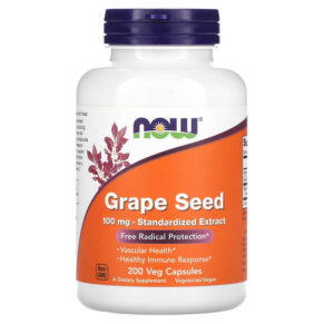 NOW Foods Grape Seed Standardized Extract 100 mg 200 viên 733739032492