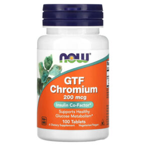 NOW Foods GTF Chromium 200 mcg 100 viên 733739014306