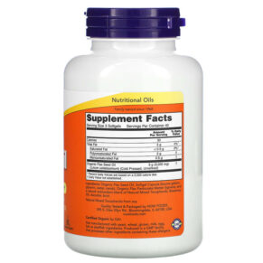 NOW Foods High Lignan Flax Oil 1.000 mg 120 Softgels 733739017802