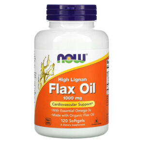 NOW Foods High Lignan Flax Oil 1.000 mg 120 viên 733739017802
