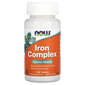 NOW Foods Iron Complex 100 viên 733739014405