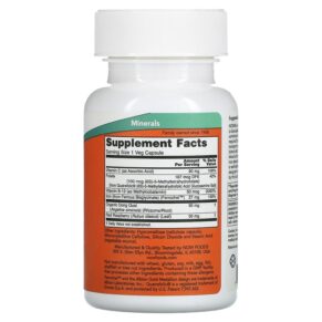 NOW Foods Iron Complex Caps 100 Veg Capsules 733739014412