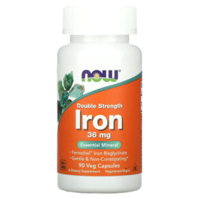 NOW Foods Iron Double Strength 36 mg 90 viên 733739014443