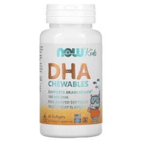 NOW Foods Kid's DHA Tasty Fruit 60 viên 733739016072