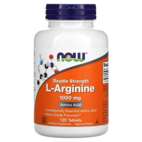 NOW Foods L-Arginine Double Strength 1.000 mg 120 viên 733739000354