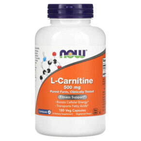 NOW Foods L-Carnitine 500 mg 180 viên 733739000736