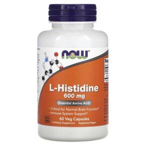 NOW Foods L-Histidine 600 mg 60 viên 733739001214