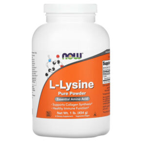NOW Foods L-Lysine Pure Powder 1 lb (454 g) 733739002402