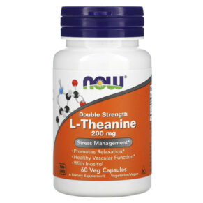 NOW Foods L-Theanine Double Strength 200 mg 60 viên 733739001474