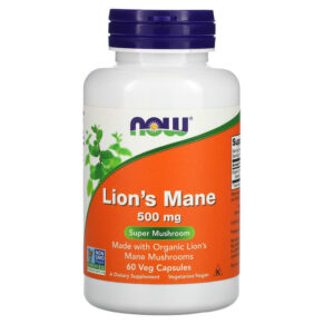 NOW Foods Lion's Mane 500 mg 60 viên 733739047892
