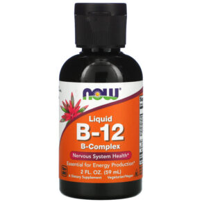 NOW Foods Liquid B-12 B-Complex 2 fl oz (59 ml) 733739004642