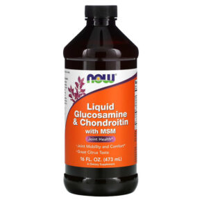 NOW Foods Liquid Glucosamine & Chondroitin + MSM 16 fl oz (473 ml) 733739031754