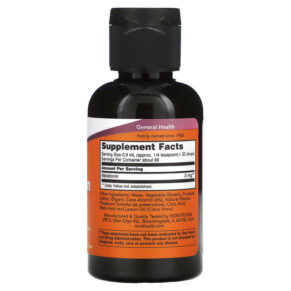 NOW Foods Liquid Melatonin 2 fl oz (59 ml) 733739032614