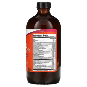 NOW Foods Liquid Multi with Xylitol Tropical Orange Iron-Free 16 fl oz (473 ml) 733739037725