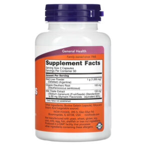 NOW Foods Liver Caps 100 Capsules 733739024329