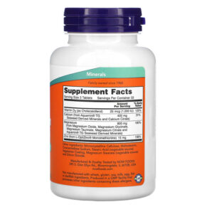 NOW Foods Magnesium & Calcium 100 Tablets 733739012777
