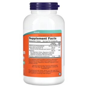 NOW Foods Magnesium & Calcium 250 Tablets 733739012784