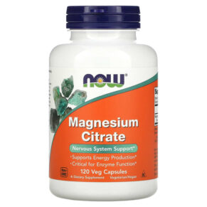 NOW Foods Magnesium Citrate 120 viên 733739012944