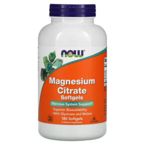 NOW Foods Magnesium Citrate 180 viên 733739012982
